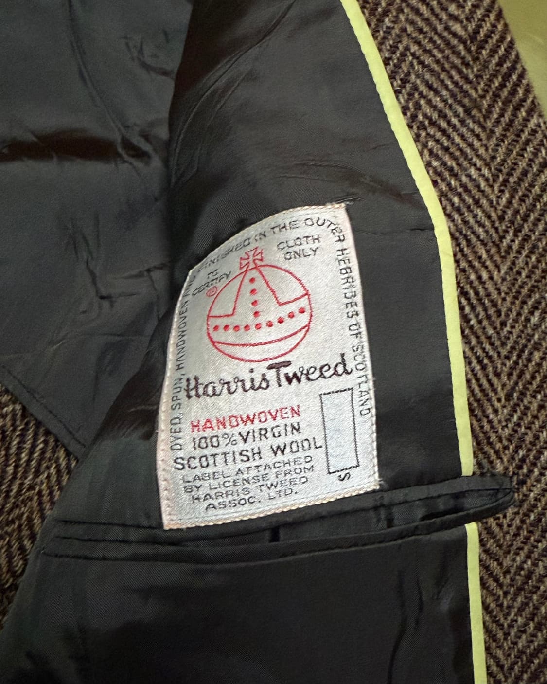 60-70‘s 해리스트위드 헤링본 트위드 울 자켓 41 상품이미지4