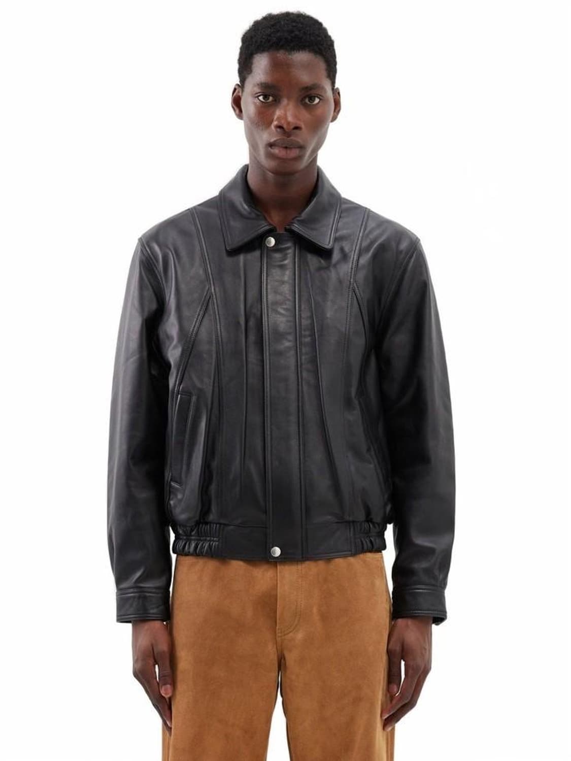 (50) 선플라워 90s 레더 봄버 상품이미지2