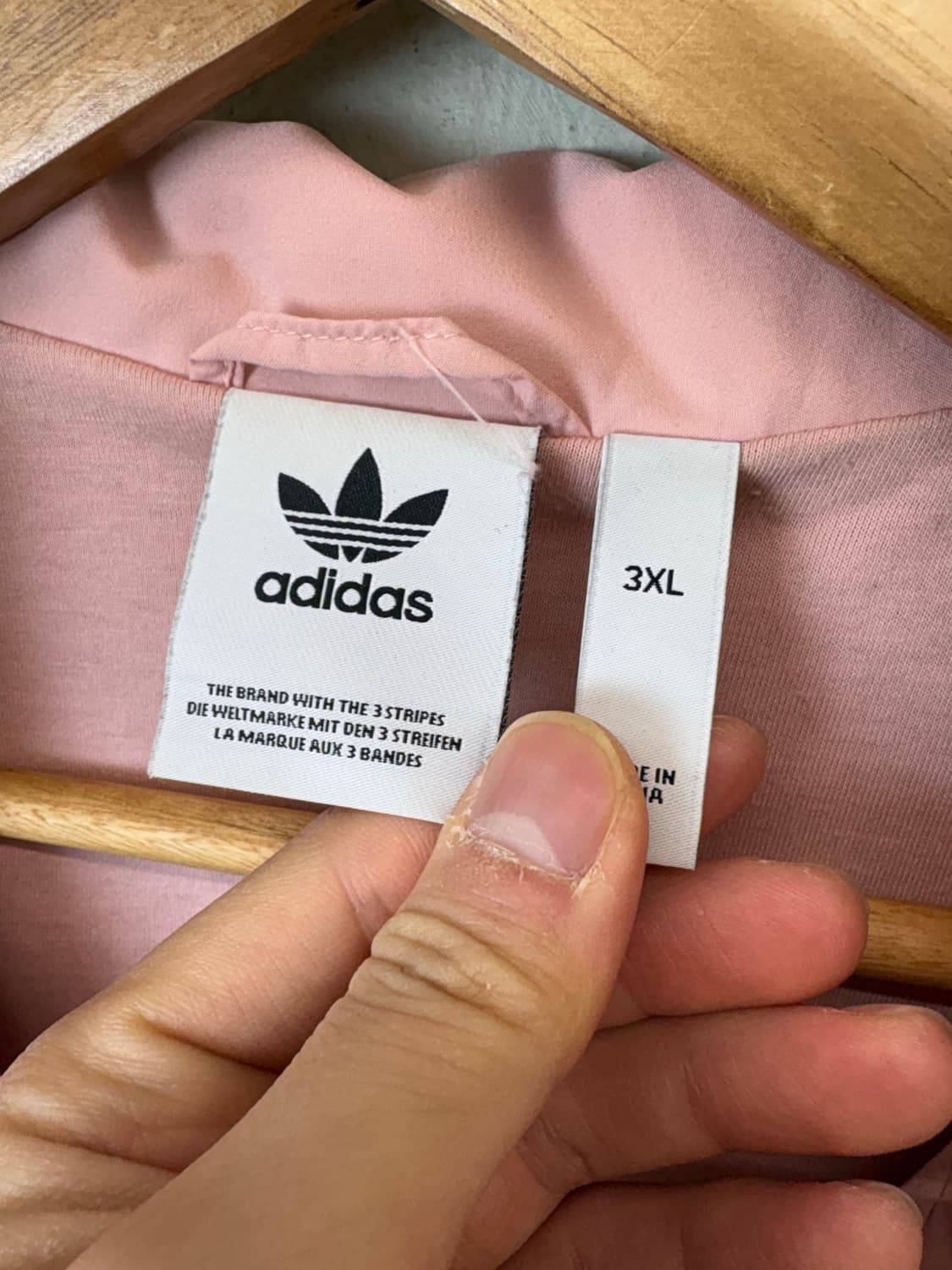 아디다스 빅로고 핑크 바람막이 상품이미지7