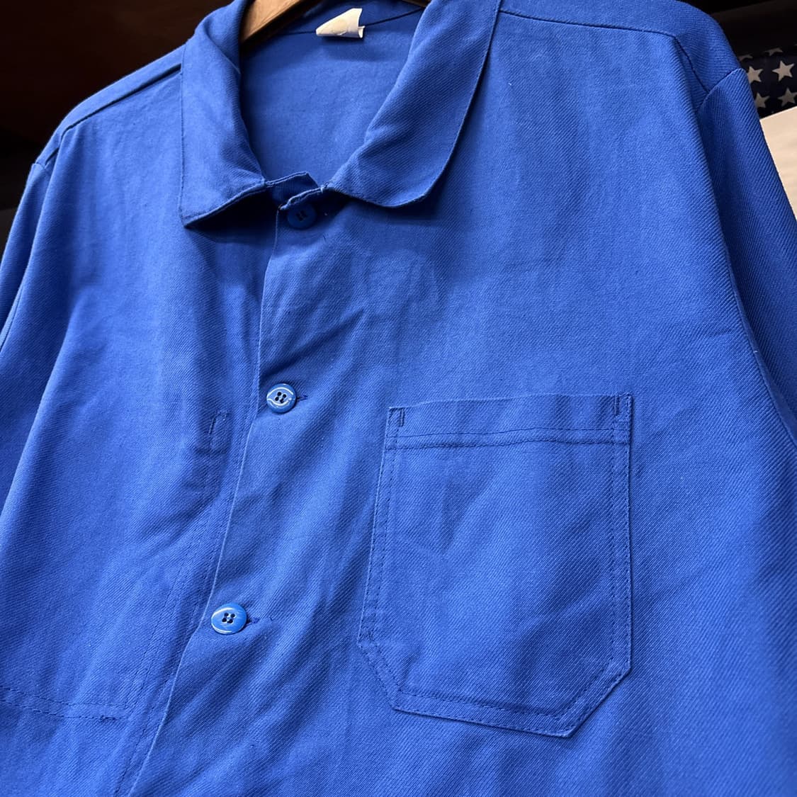 80~90s 리얼워크 엠브로이드 코튼트윌 프렌치워크자켓 N1300 상품이미지7