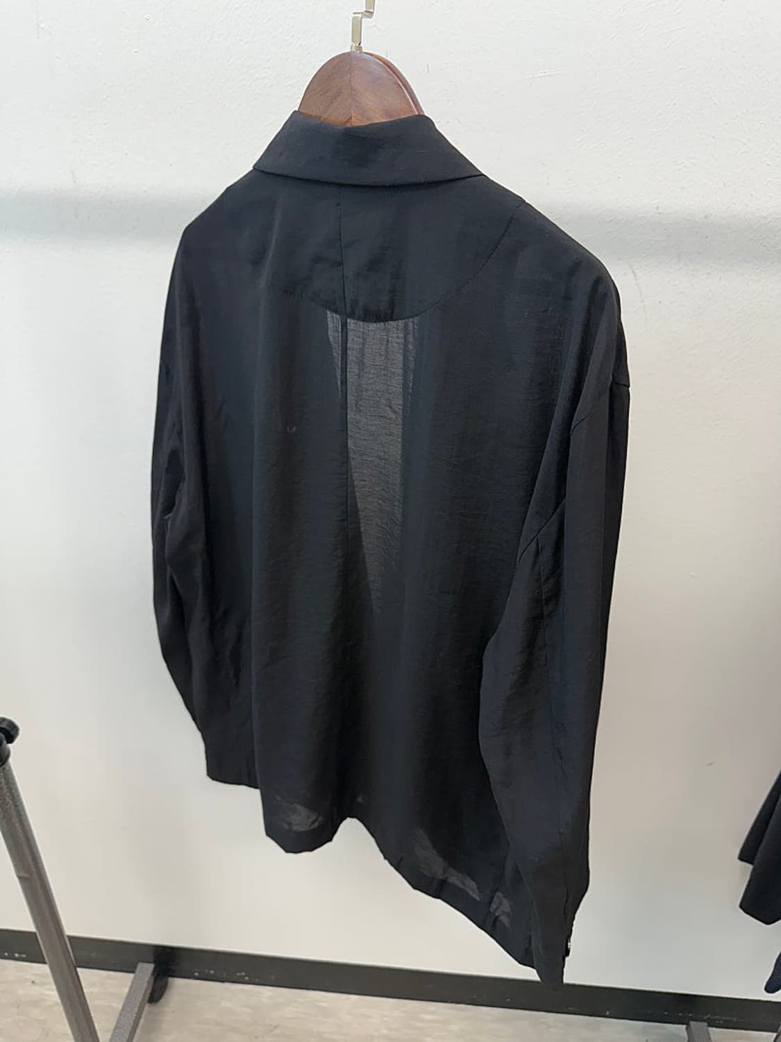 여) 시스템 논버튼 여름 블랙자켓 상품이미지7