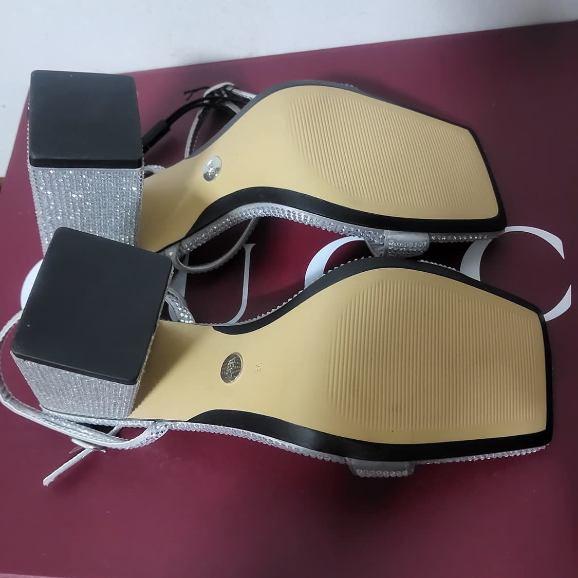 새상품 자라 큐빅 스트랩 하이힐 샌들 샌달  36 230 구두  찐 이쁨 상품이미지4