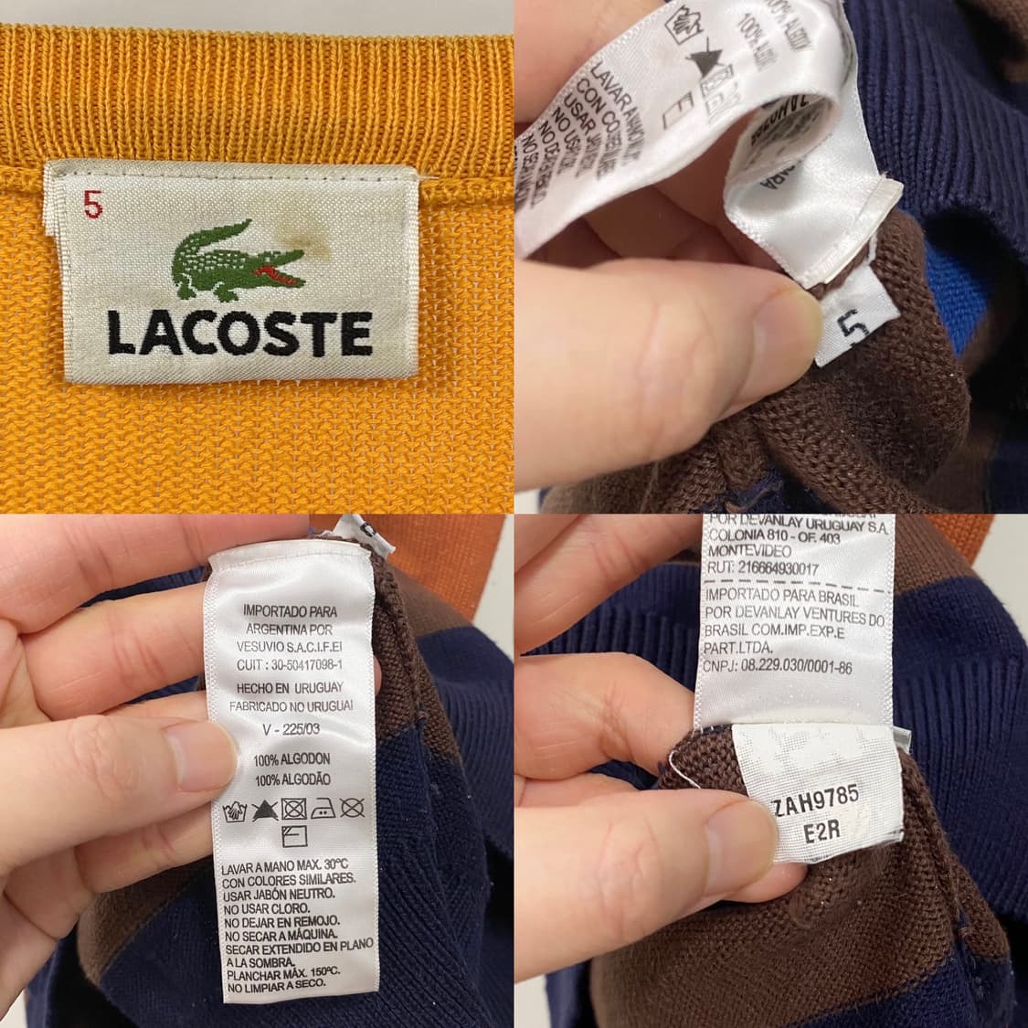 라코스테 멀티컬러 니트 상품이미지5