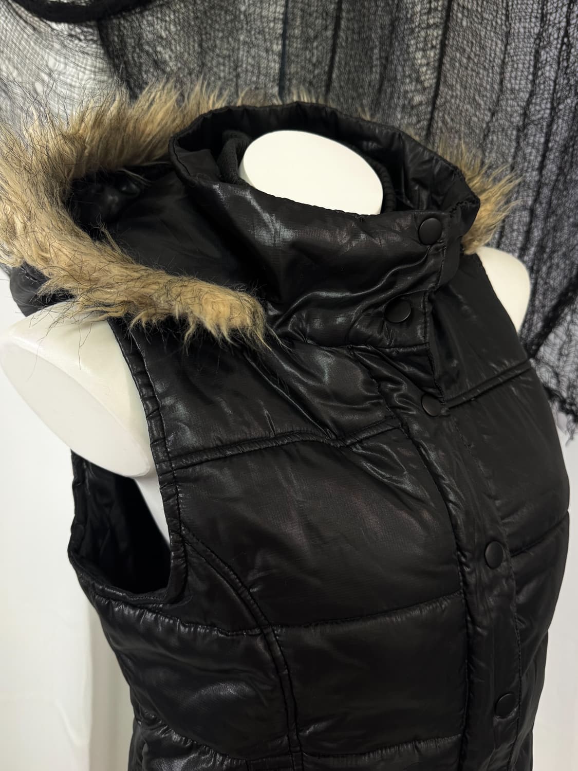 fur padding vest 상품이미지4
