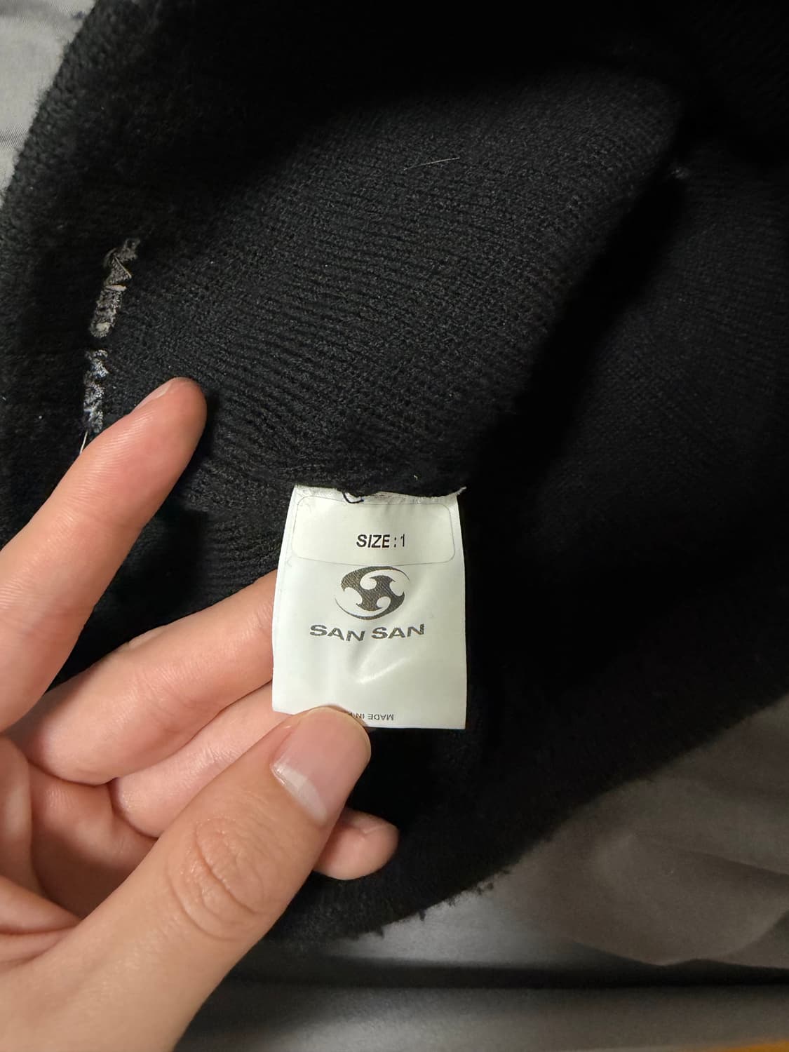 산산기어 블랙 비니 1사이즈 상품이미지3