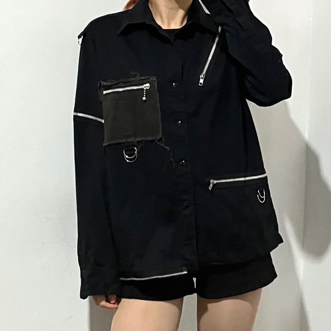 펑크 디테일 셔츠 상품이미지1