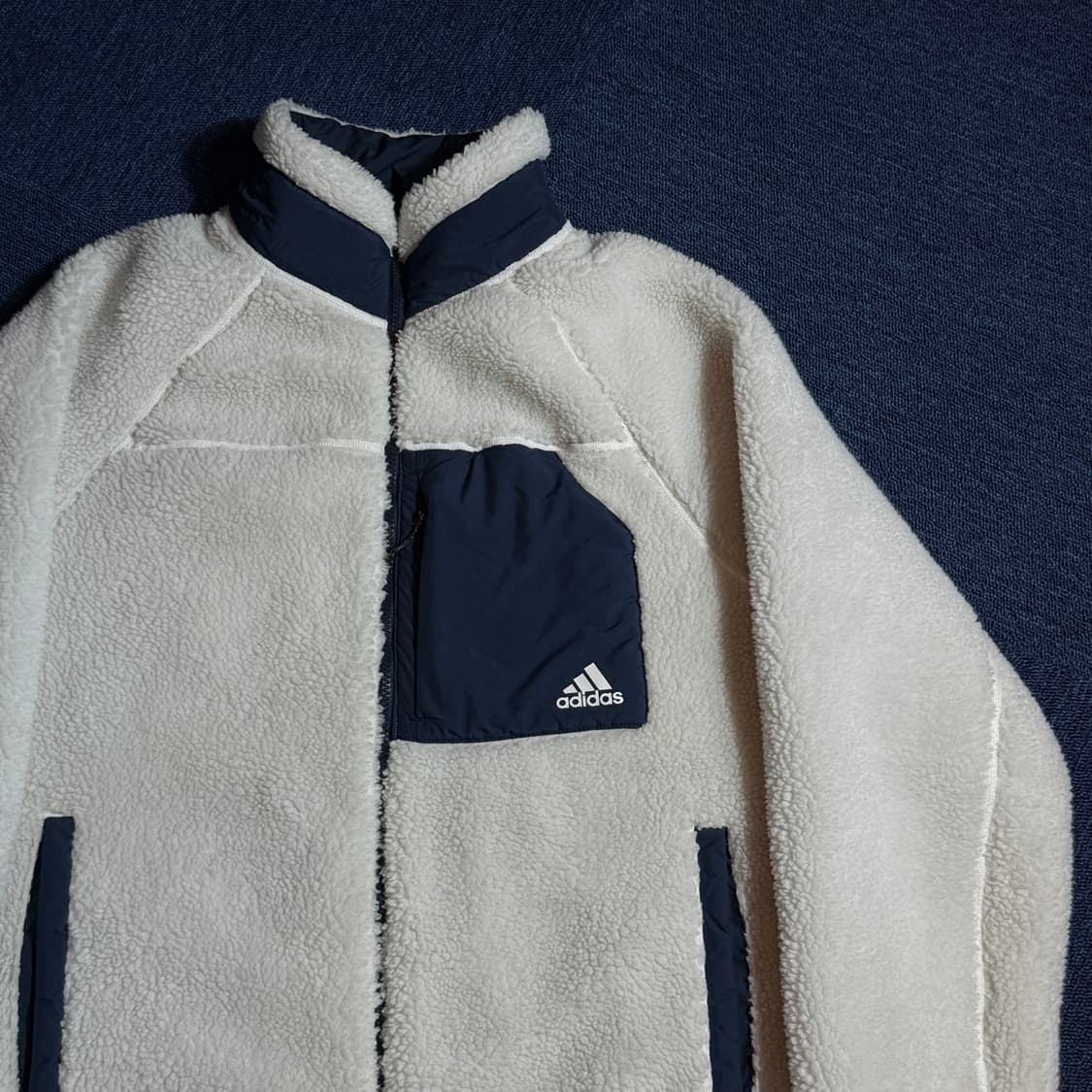 아디다스 양털 후리스 집업 상품이미지2