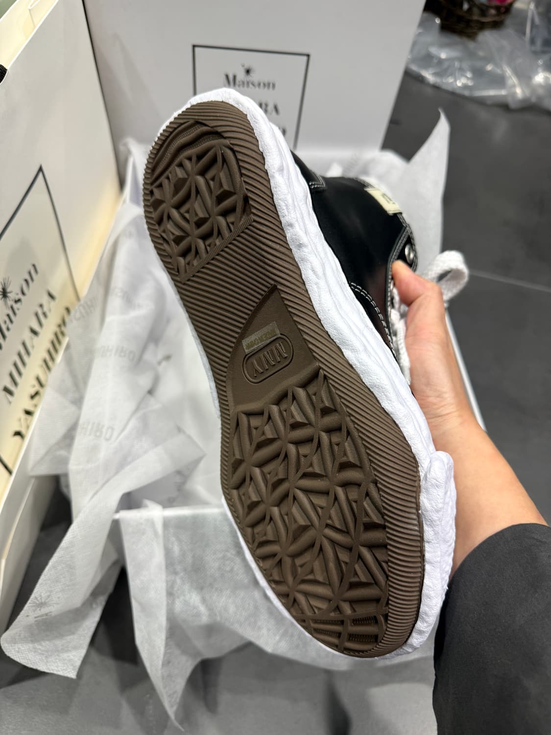 메종미하라야스히로 피터슨 하이탑 38 (가죽/남여공용) 상품이미지3