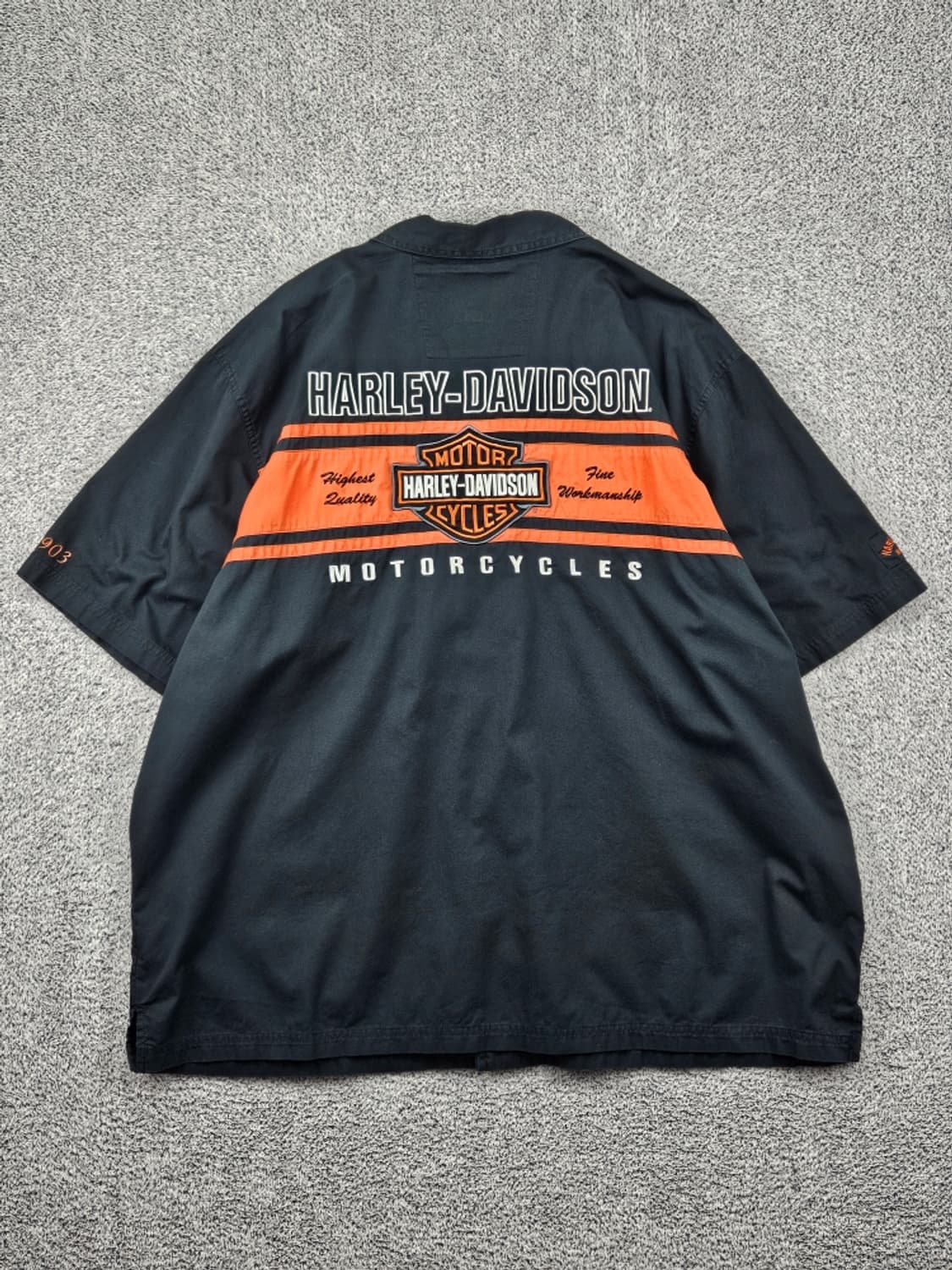 할리데이비슨 바이커 하프 반팔 셔츠 ( 2XL 추정 ) / 11820 상품이미지1
