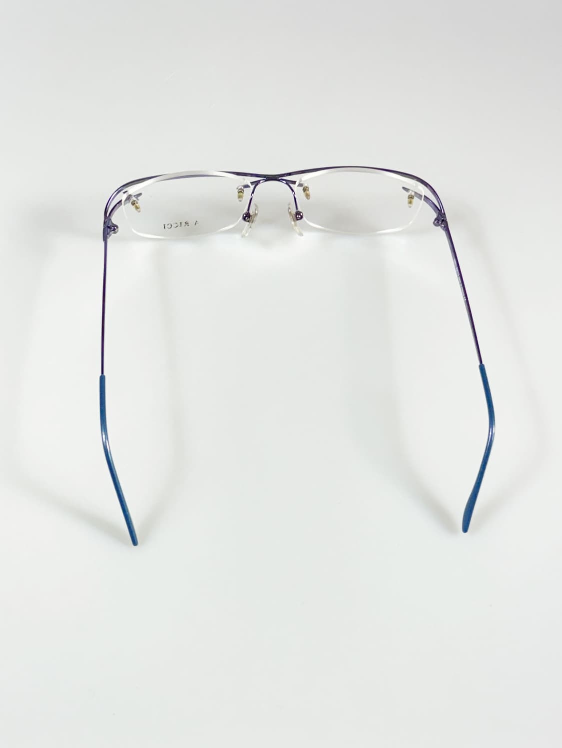 프랑스제 NINA RICCI 무테 플로럴 메탈 빈티지 안경 상품이미지6