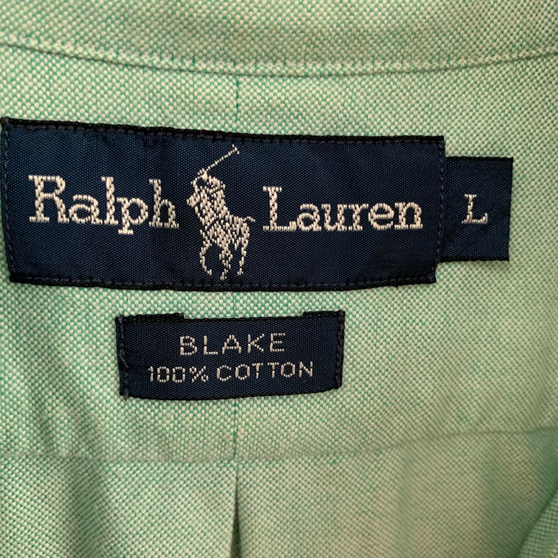 L 폴로랄프로렌 블레이크 오버핏 민트 반팔 셔츠 남방 상품이미지4