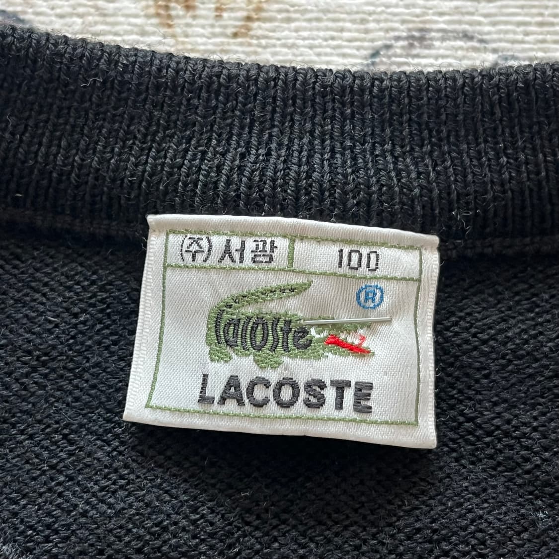 라코스테 패치 로고 울 니트 상품이미지3