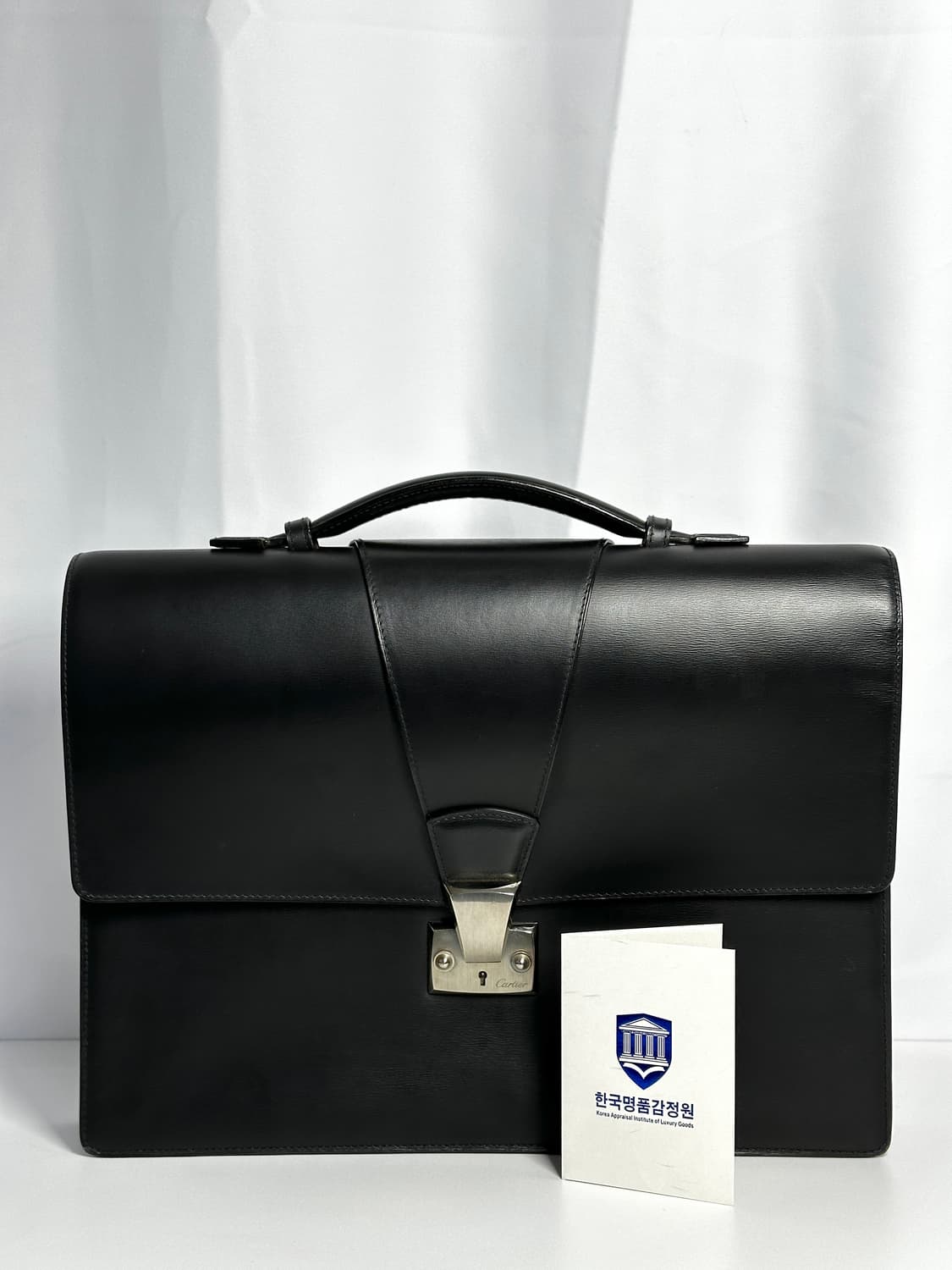 Cartier 블랙 레더 브리프케이스 (서류가방) 상품이미지10