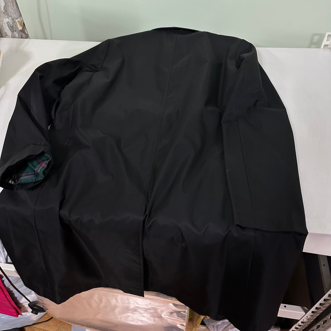 우먼M 헤지스 블랙 싱글 레인 트렌치코트 상품이미지5