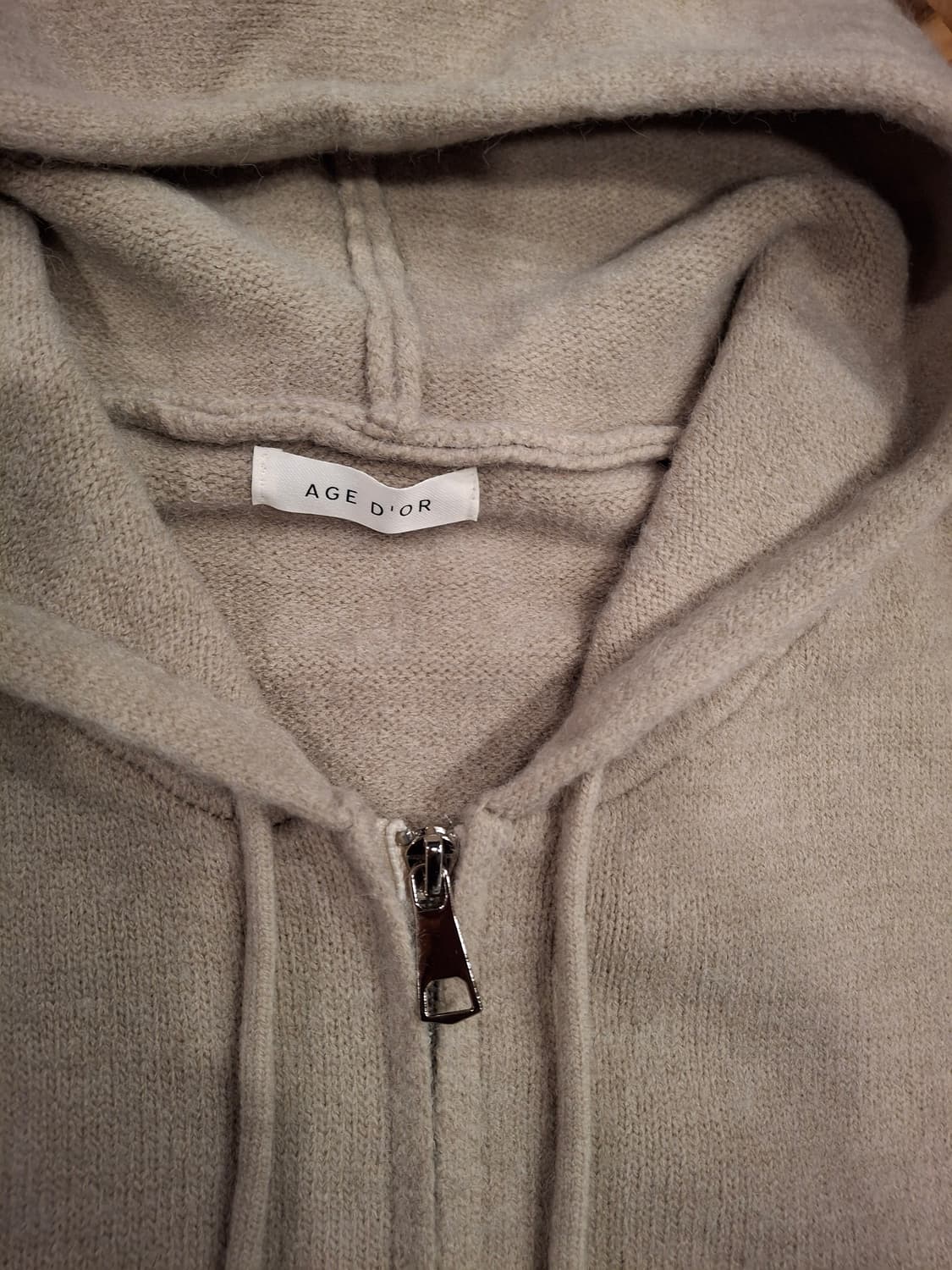 (마지막특가) 에이지도르 니트 후드집업 상품이미지2