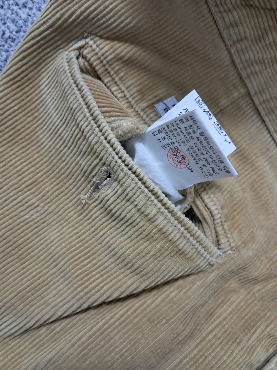 폴로랄프로렌 코듀로이팬츠 상품이미지5