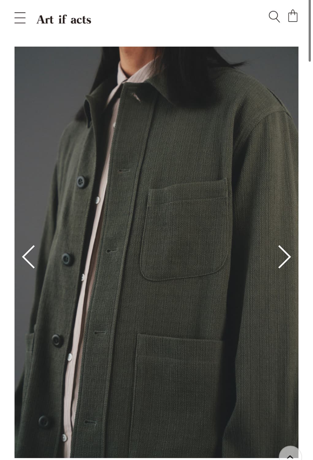 아트이프액츠 Unbalance French Work Jacket L 상품이미지1