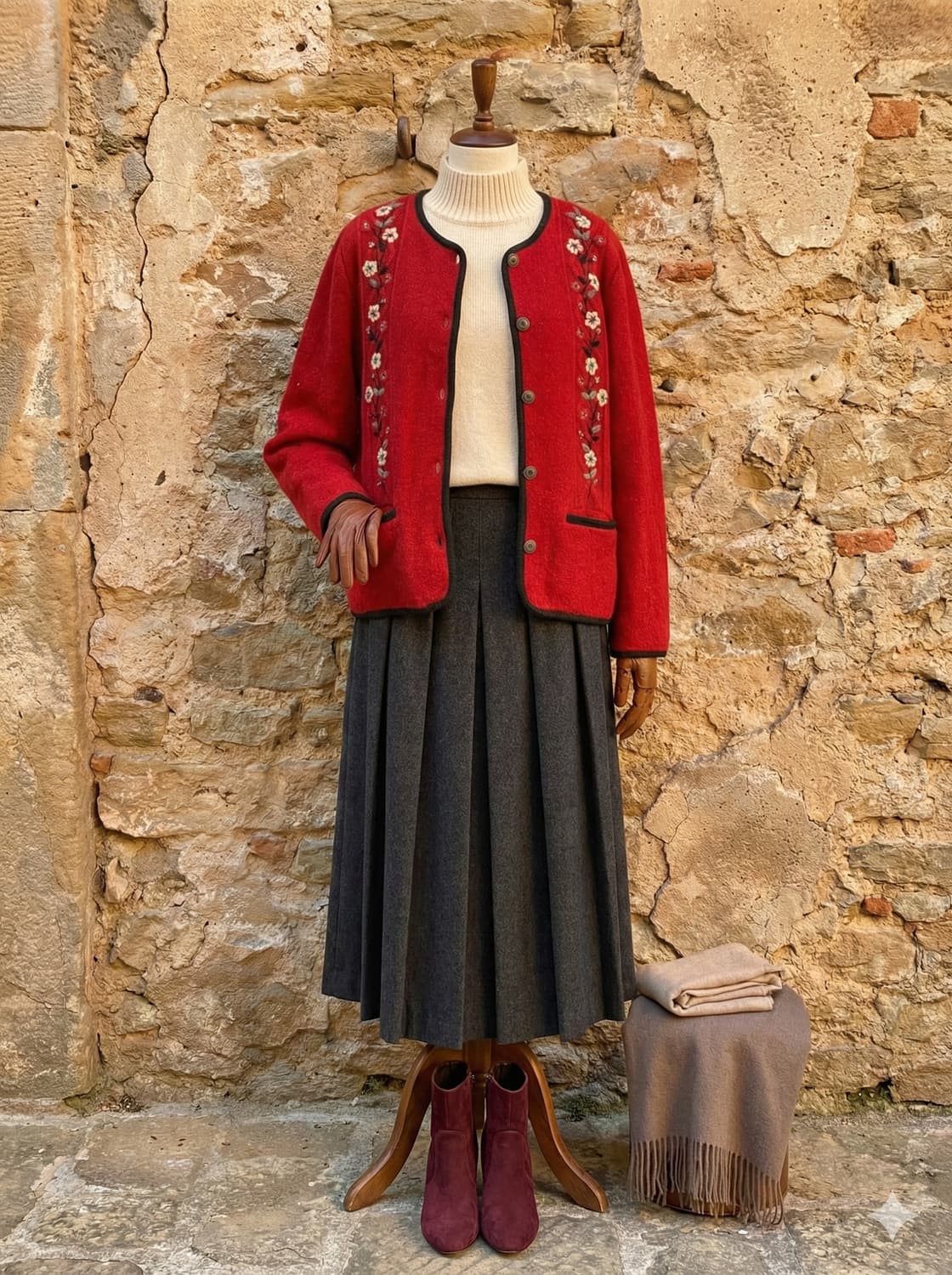 알프레드 더너(Alfred Dunner) 티롤리안 울 가디건 상품이미지2