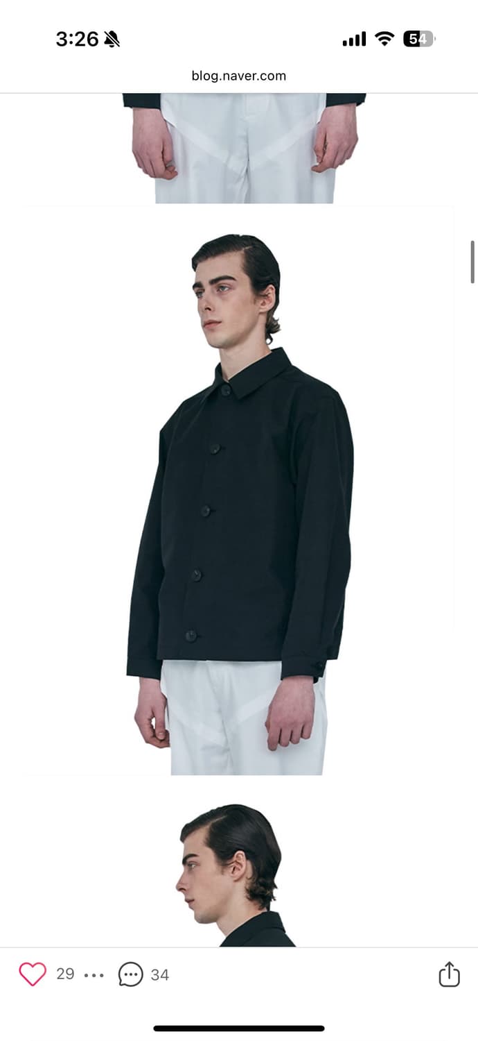 Aieul CNTR Jacket Black 상품이미지2
