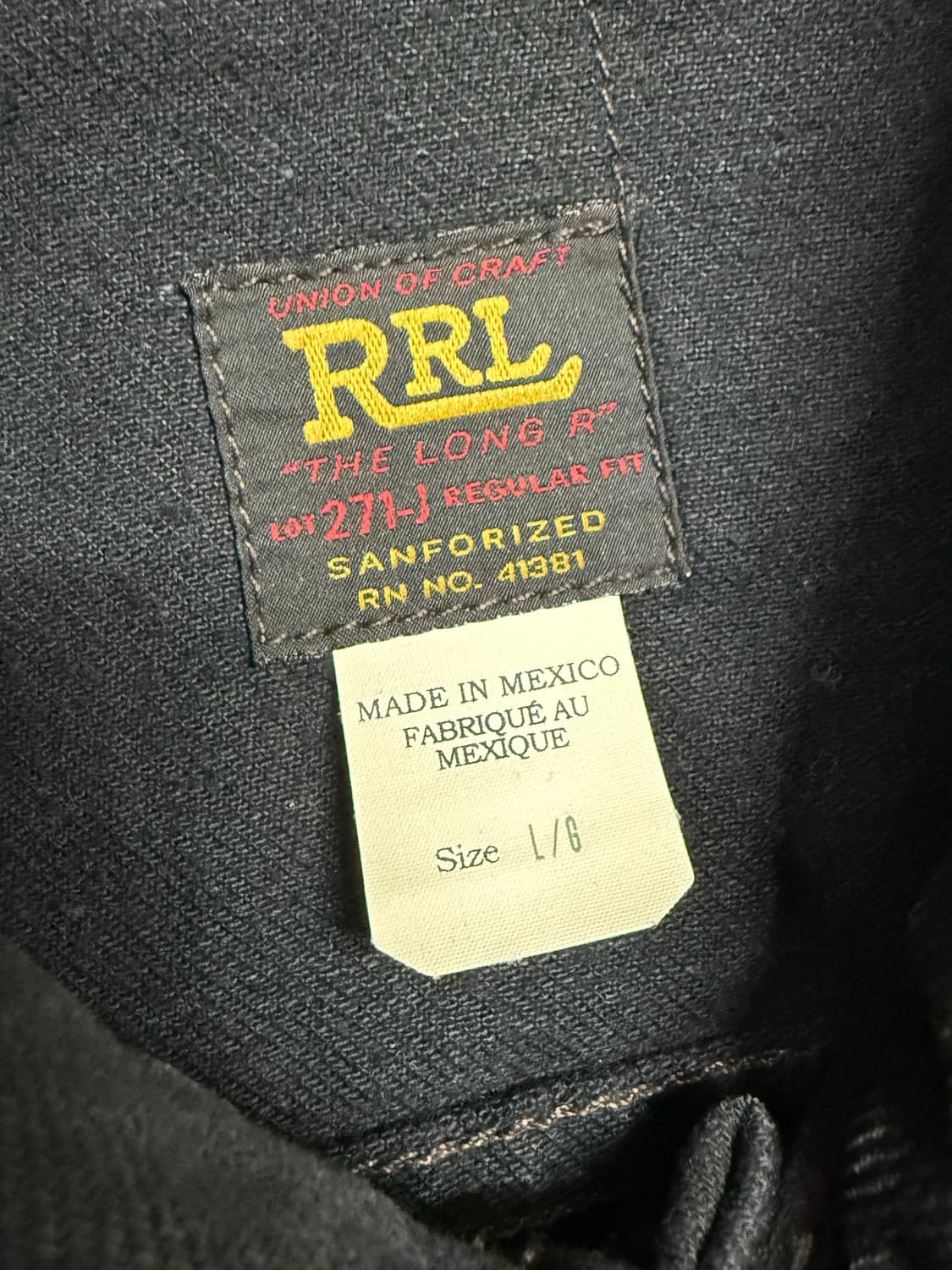 RRL LOT271  black(made in mexico) 상품이미지3