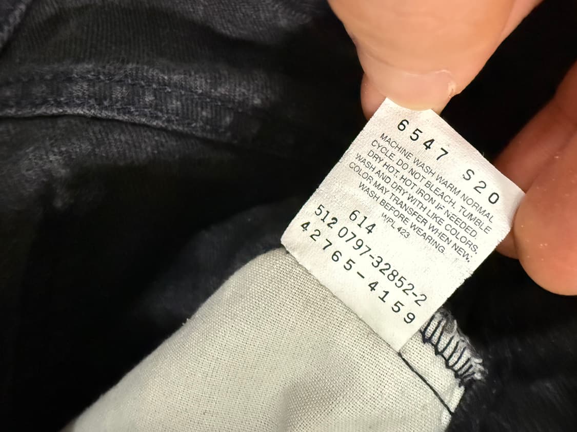 [초레어 희귀템] 90년도 오렌지탭 빈티지 리바이스 565  흑청 상품이미지5