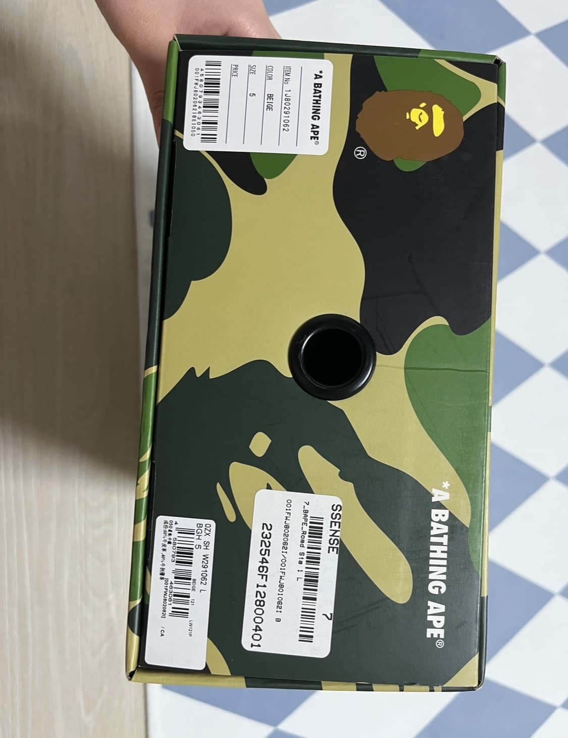 Bape 베이프 운동화 스니커즈 240 새상품 상품이미지7