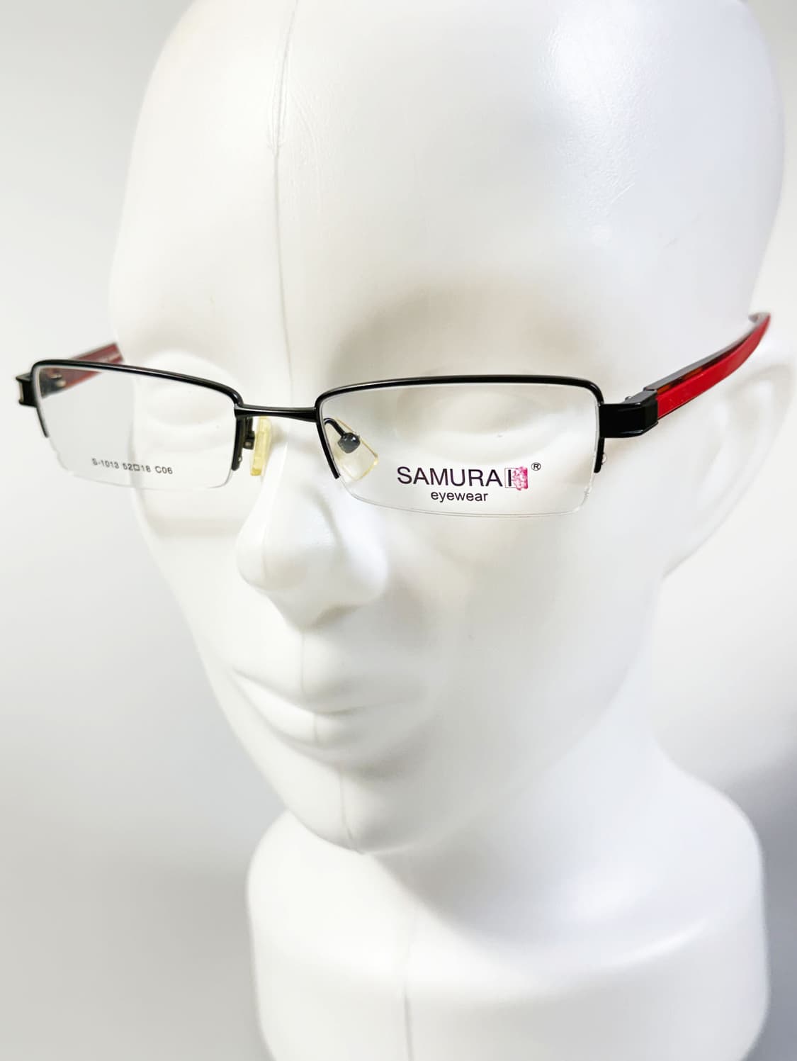 SAMURAI EYEWEAR 반무테 스퀘어 메탈 빈티지 안경 상품이미지8