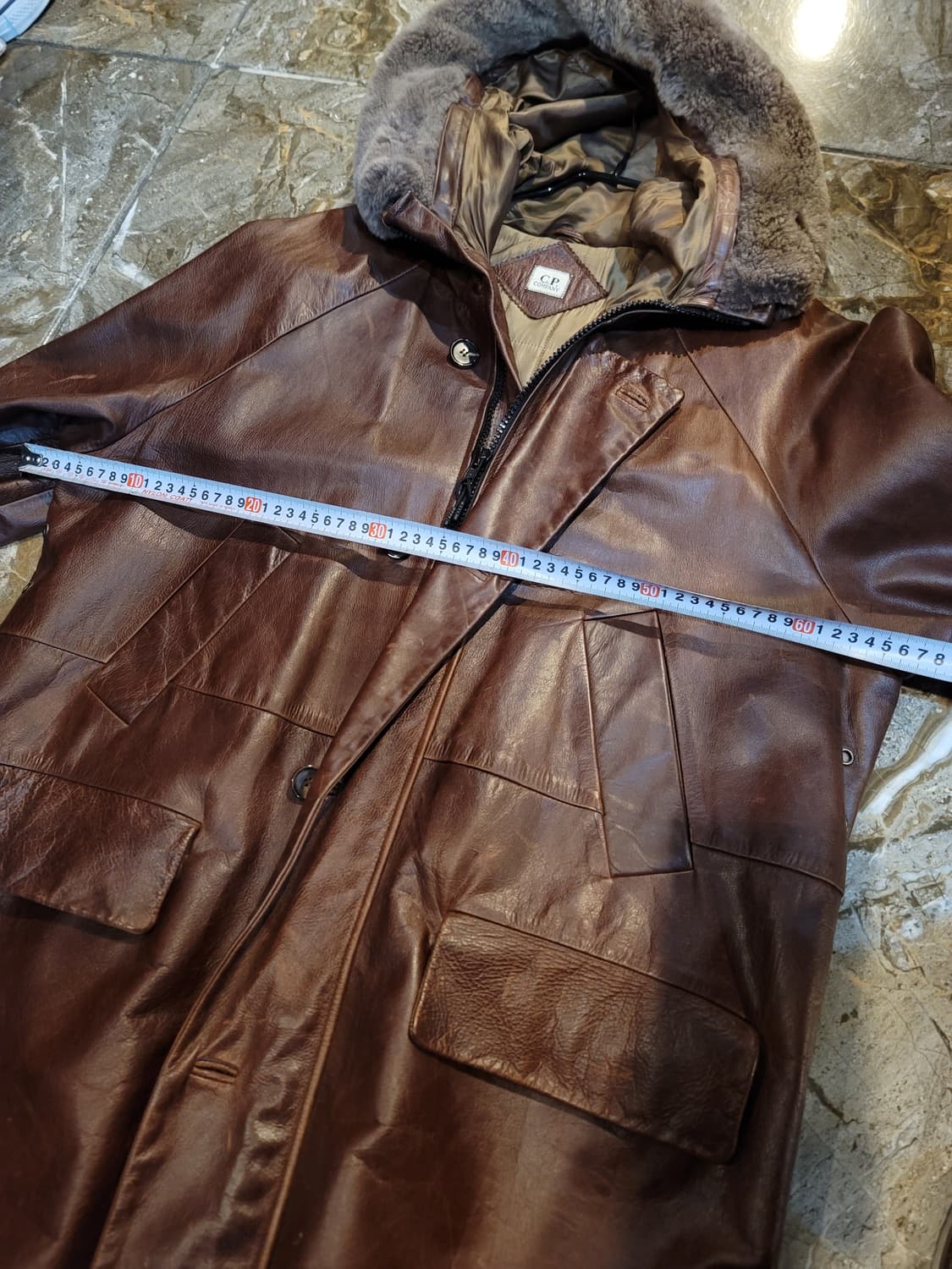 90's~ 아카이브 cp컴퍼니 소가죽자켓  상품이미지4