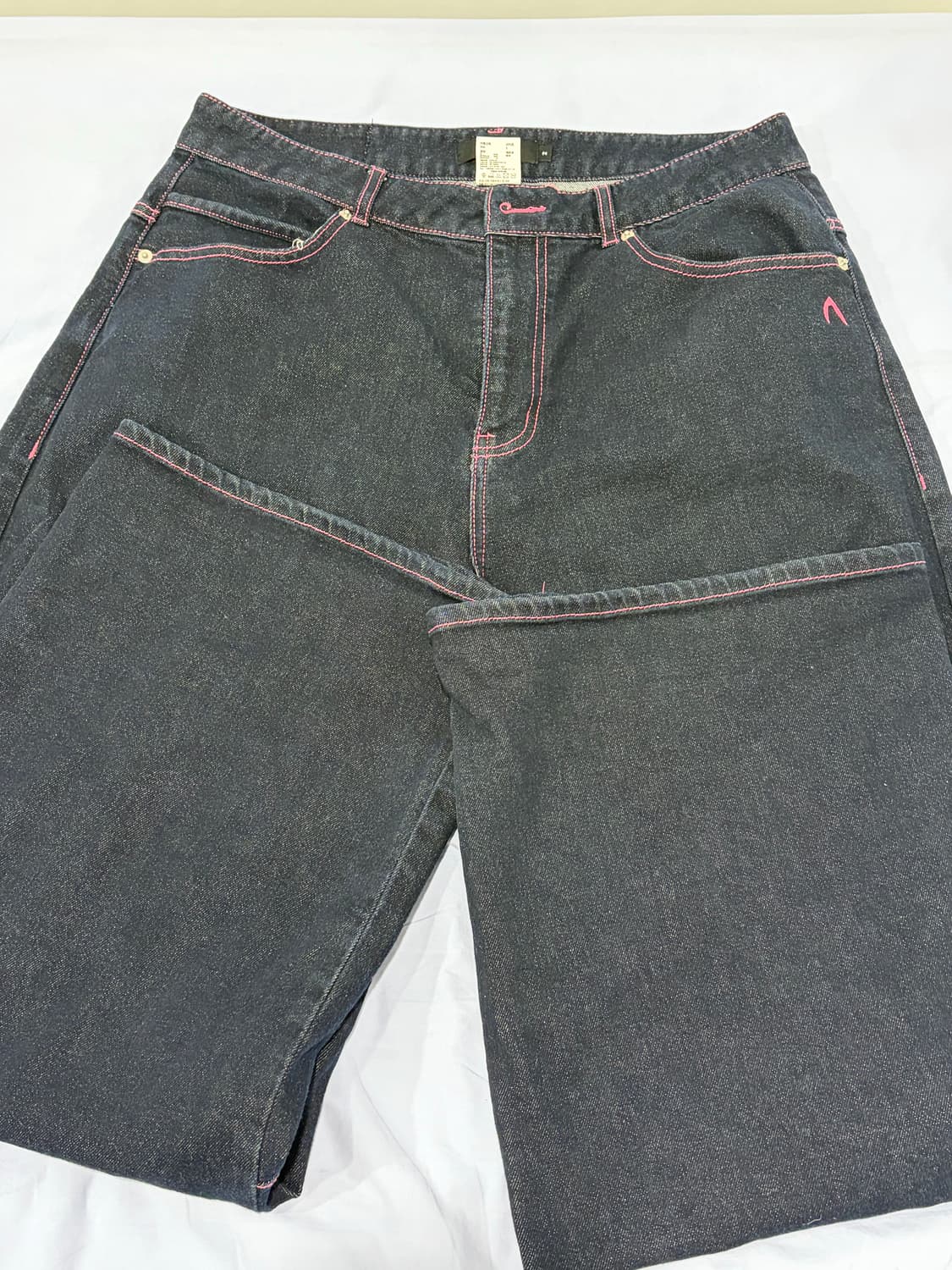 Stitched Denim Pants (Dark Blue)  상품이미지3