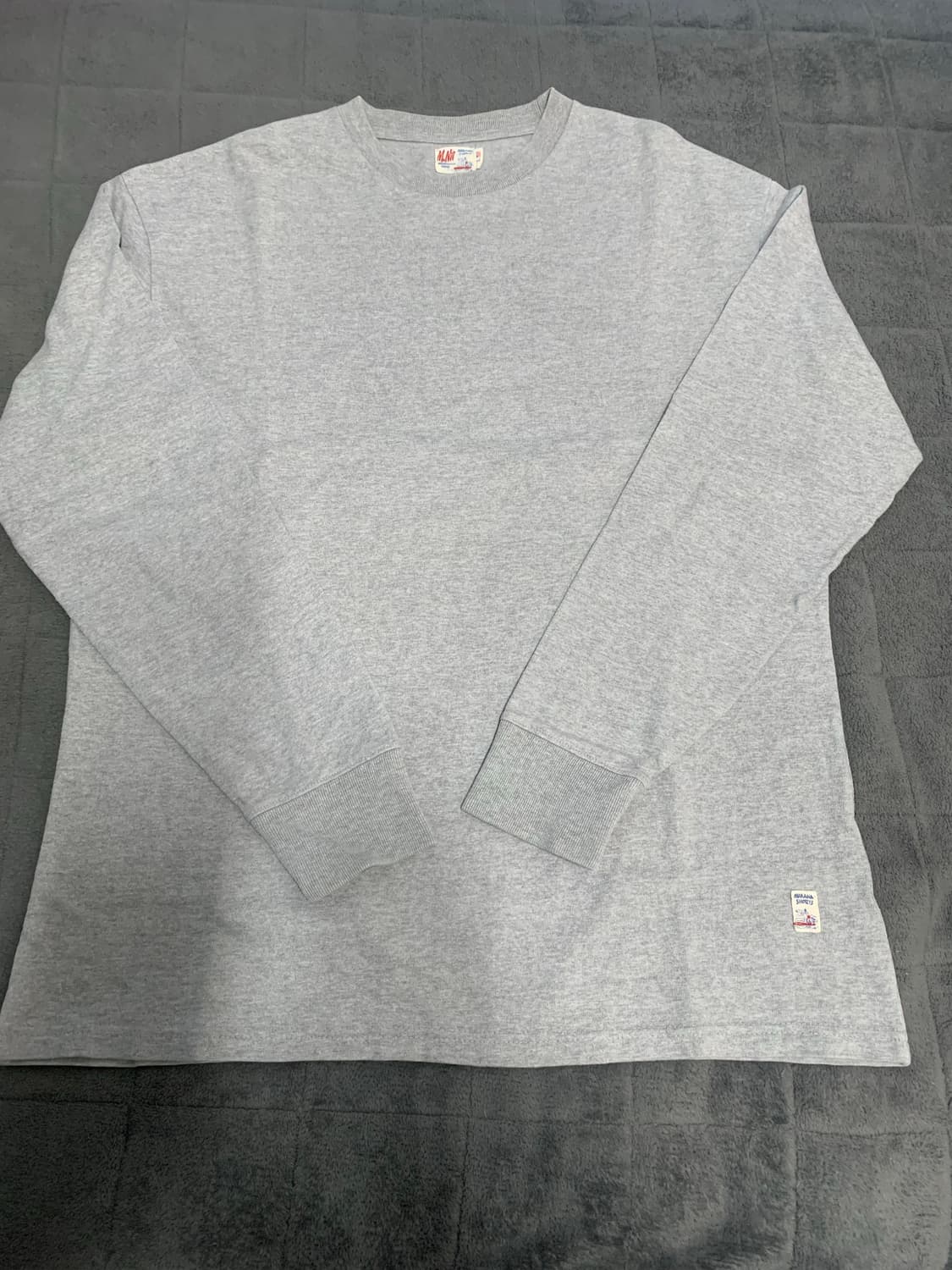 M.Nii 엠니 긴팔 티셔츠 L 회색 상품이미지1