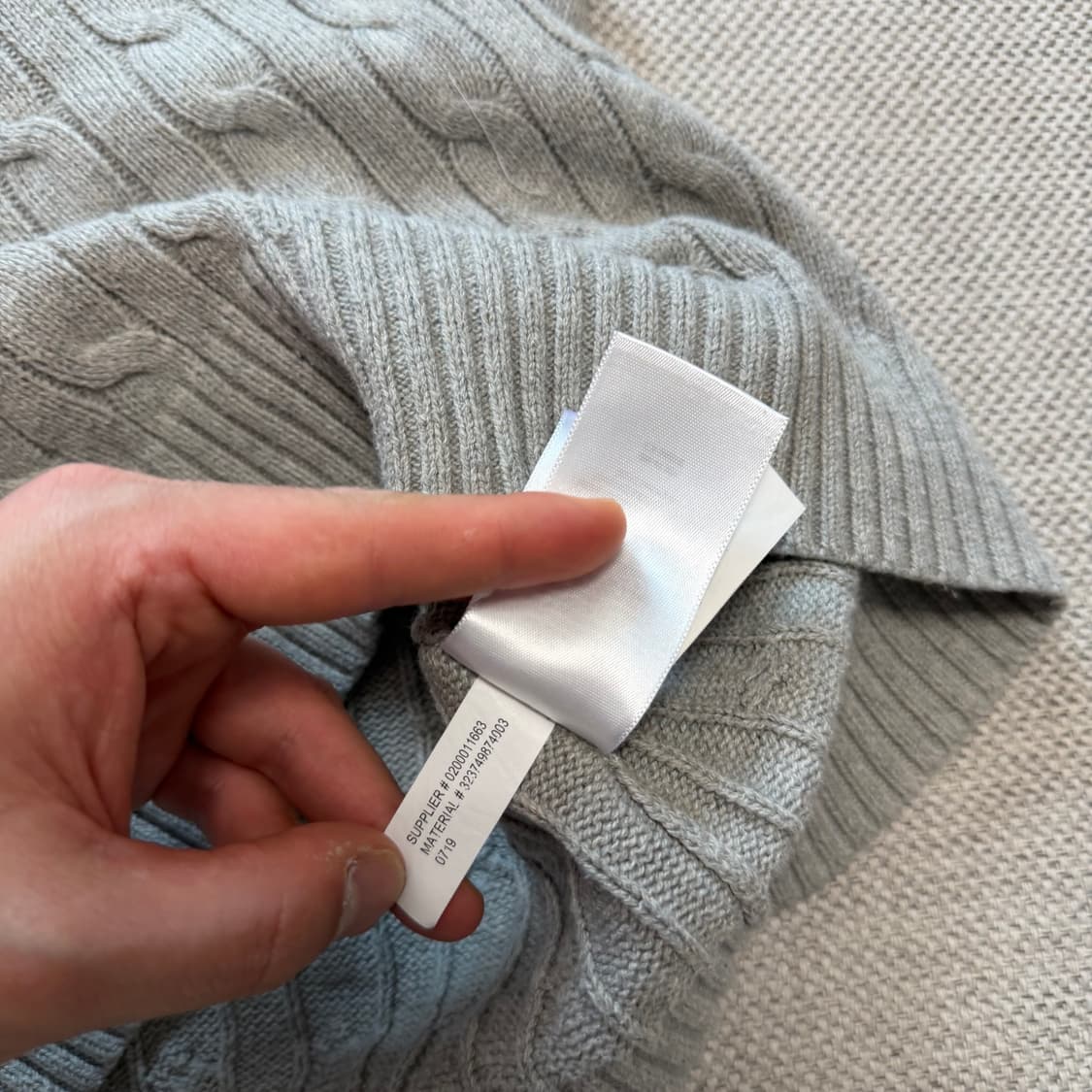 폴로 랄프로렌 케이블 니트 조끼 상품이미지4