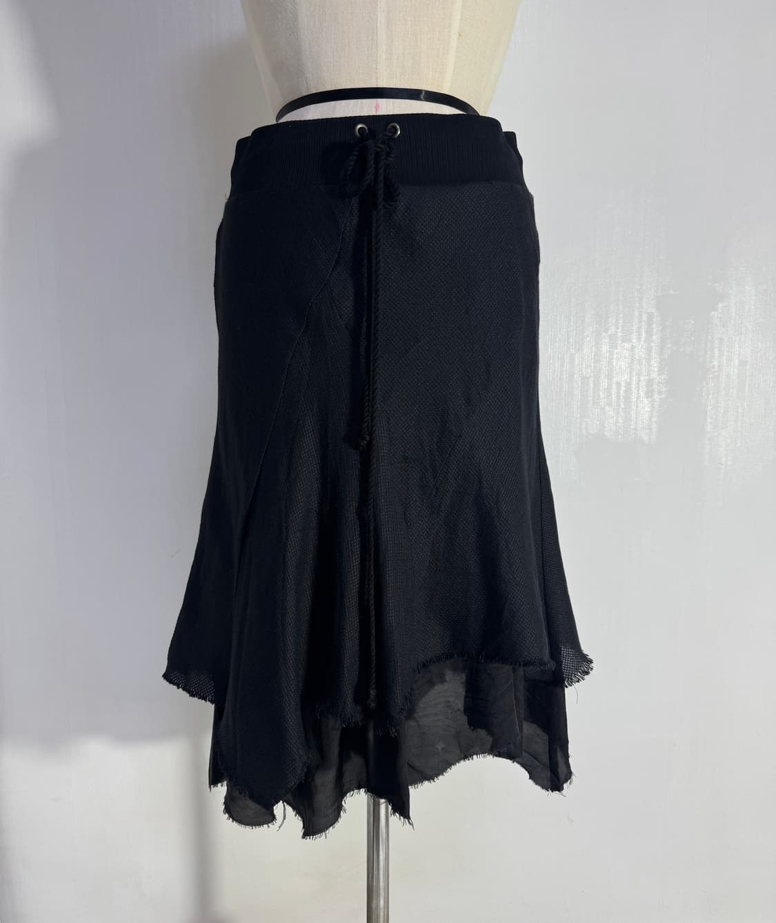 Bajra 비대칭 레이어드 스커트 y2k 아방가르드 상품이미지3
