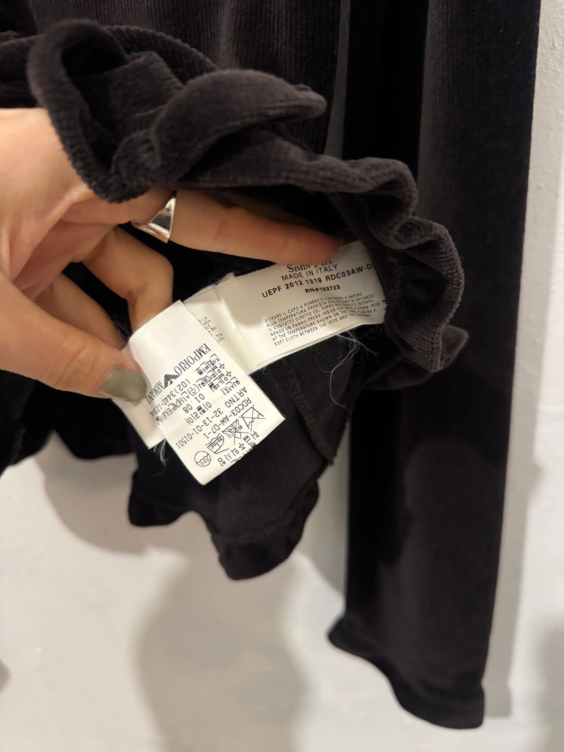 엠포리오 아르마니 브라운 블라우스 상품이미지5