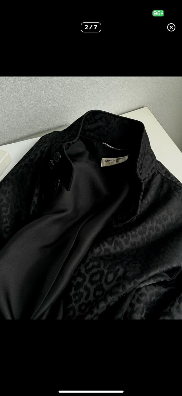 생로랑 레오파드 실크 자켓 46 상품이미지2