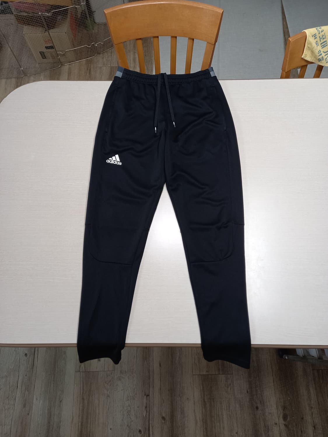 32 adidas Climalite 밴딩 스판 조거팬츠 블랙 32-360 상품이미지1