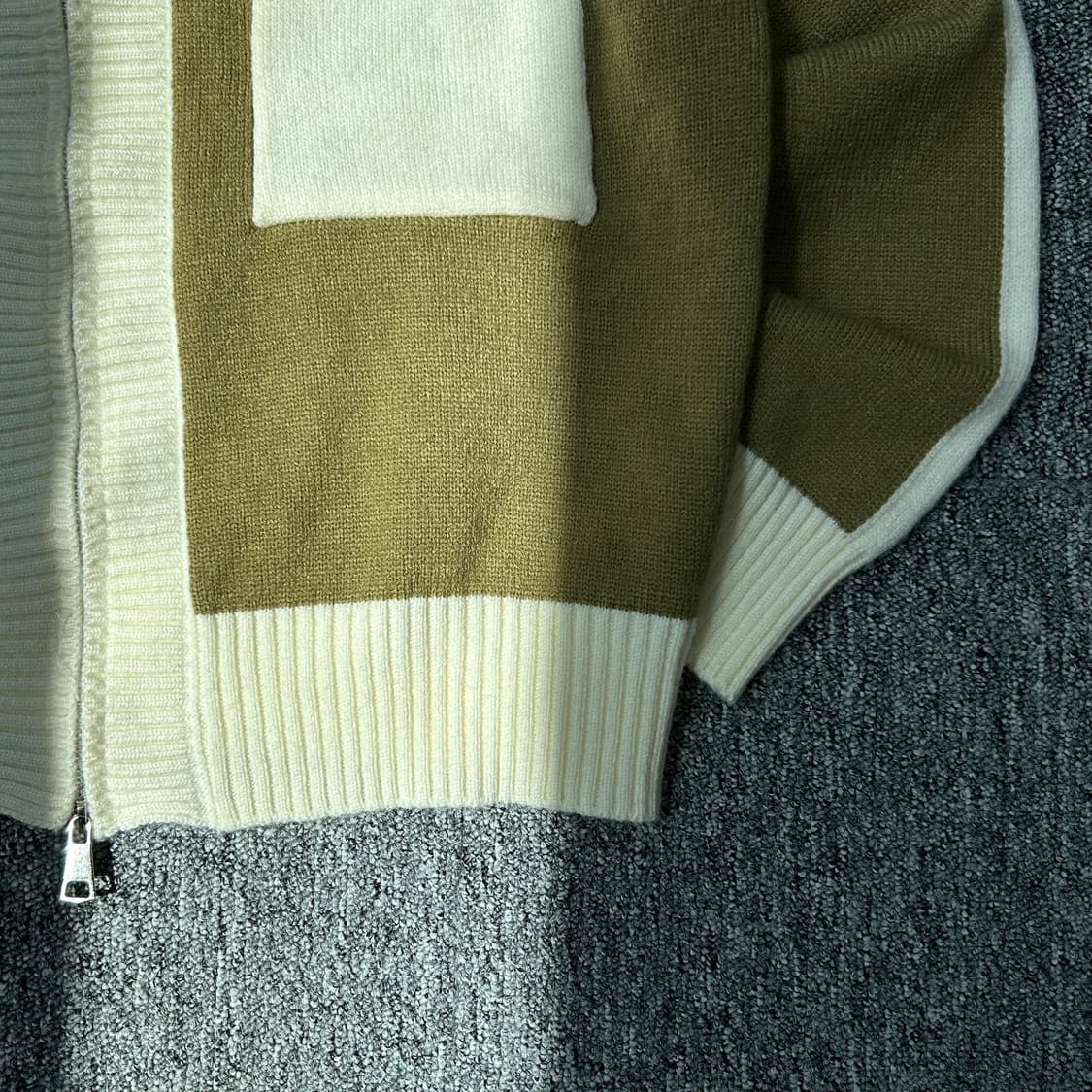 빈티지 투웨이 포켓 니트 집업  상품이미지3