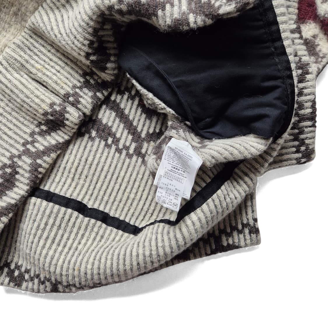 [XS] 디젤 패턴 울 베스트 자켓 상품이미지8