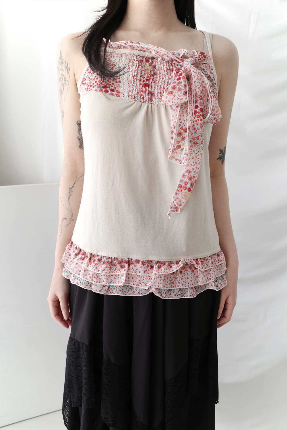 axes femme) flower ribbon sleeveless 상품이미지6