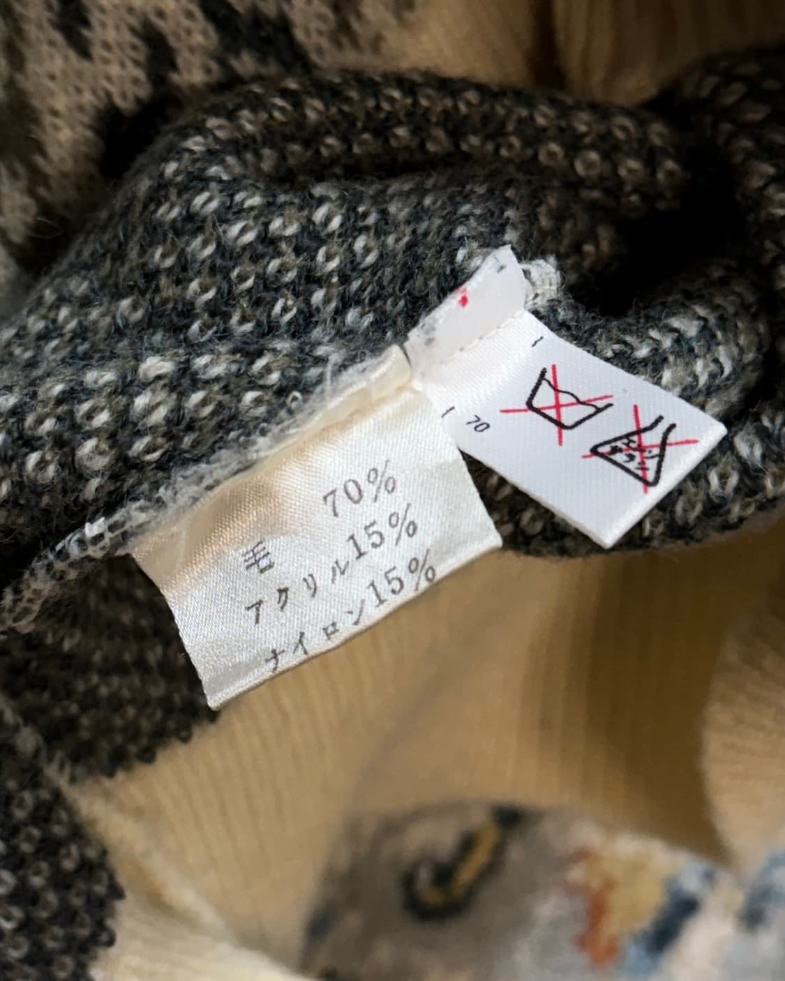 빈티지 페이즐리 자카드 니트 스웨터 상품이미지7