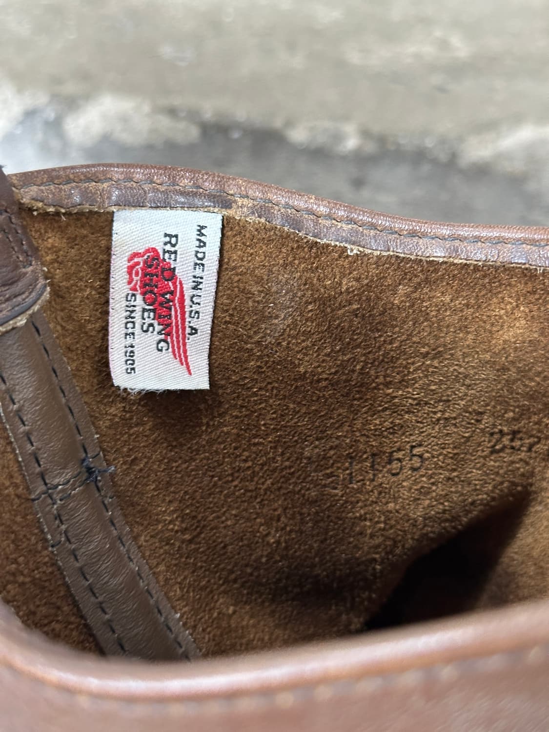 90‘s OG USA Made 레드윙 1155 페코스 웨스턴 부츠 상품이미지9