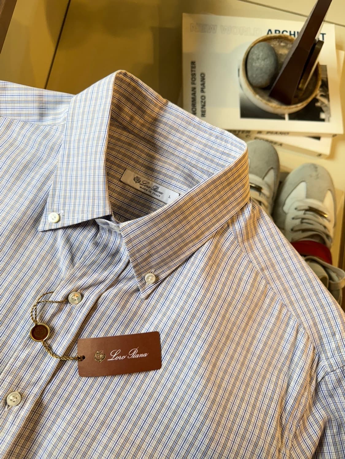 로로피아나 버튼다운 셔츠 100~103 상품이미지8