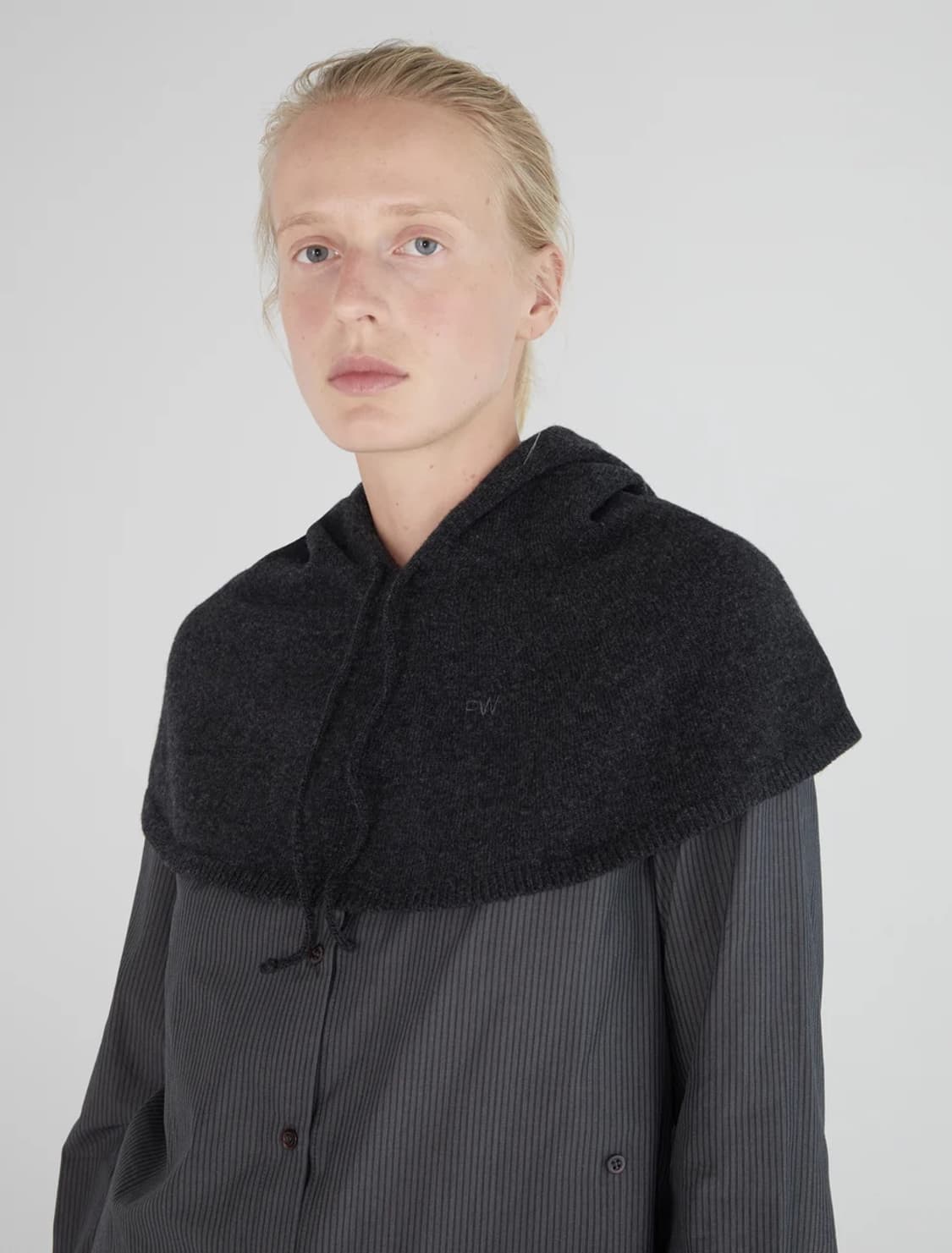 팔로마울 Lucia 후드 케이프/다크 그레이 상품이미지3