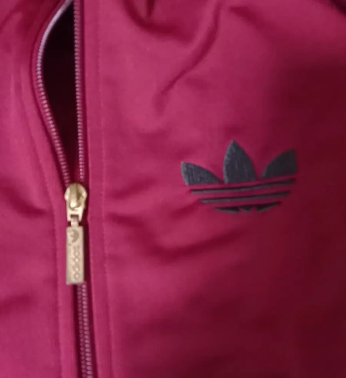 아디다스 파이어버드 버건디 블랙 트랙탑 저지 져지집업 95/M 상품이미지3