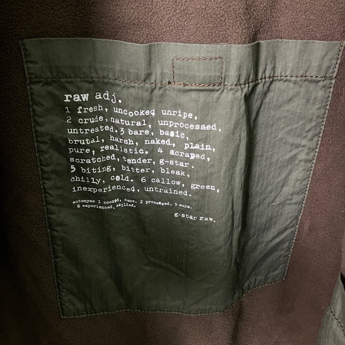 지스타로우 카키 퍼 후드 야상 점퍼 L 상품이미지9