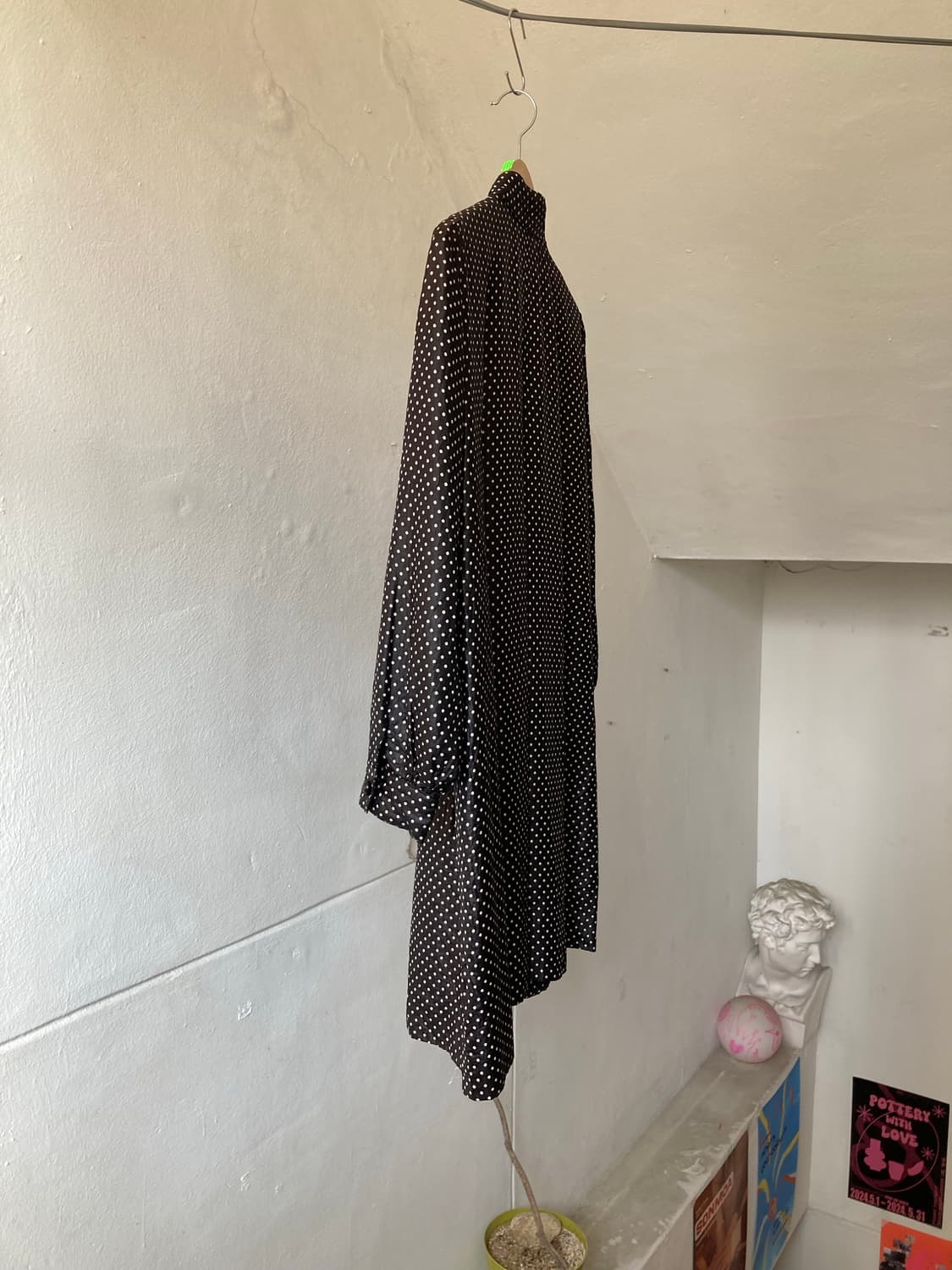 어깨 퍼프 도트 트렌치 야상 상품이미지7