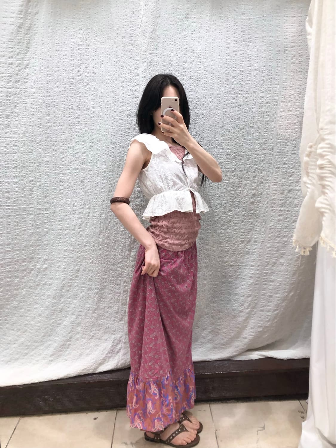 Rosy Paisley Breeze Skirt 상품이미지5