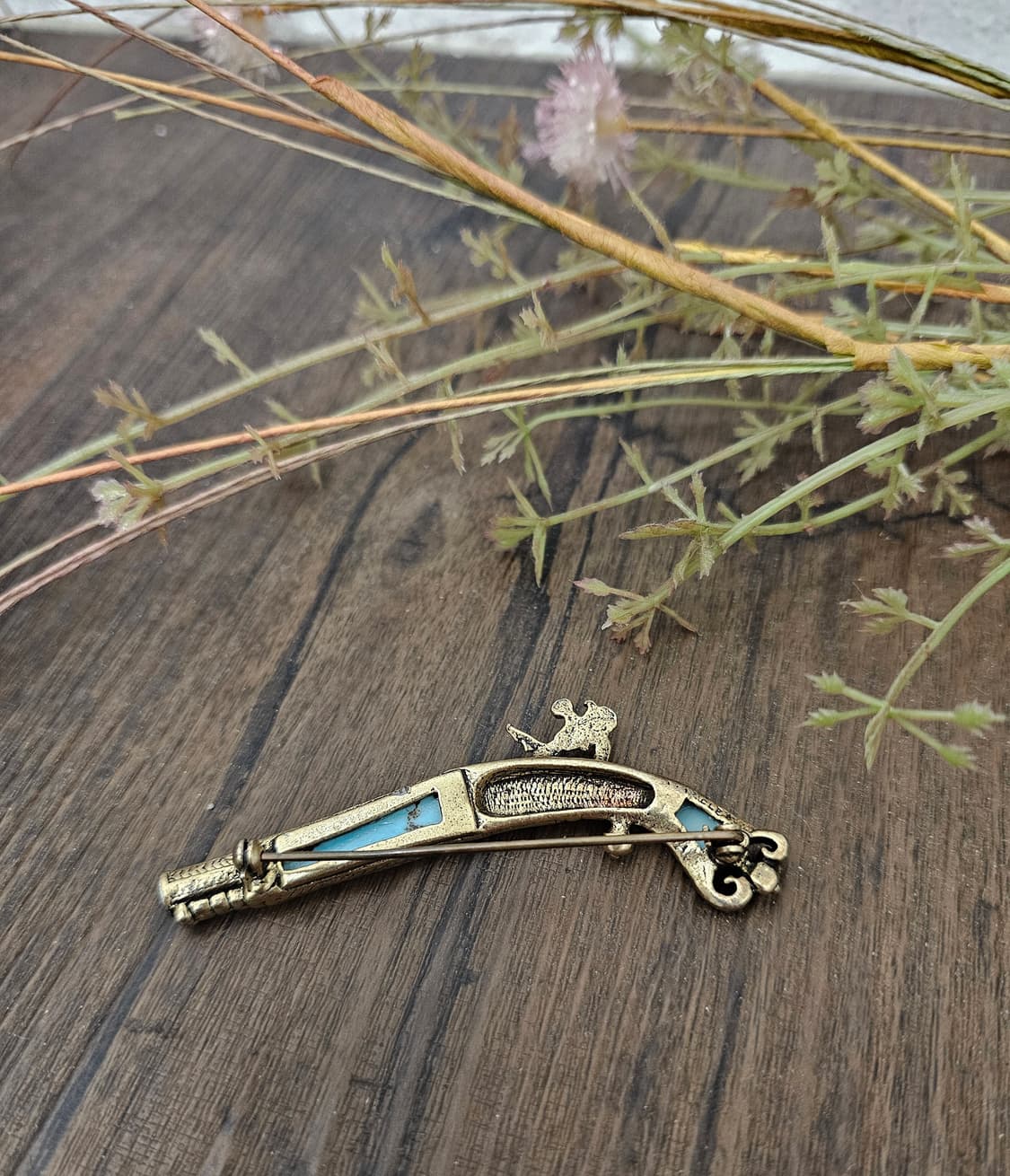 Flintlock Pistol 터키석 브로치 상품이미지3