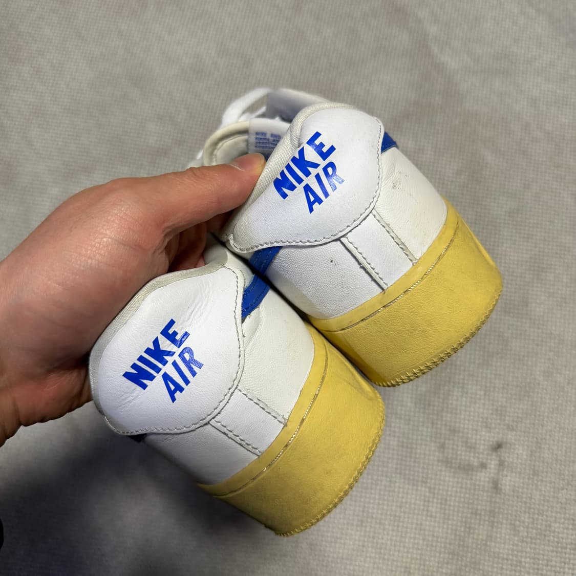 나이키 에어포스1 흰/파 스니커즈 상품이미지6