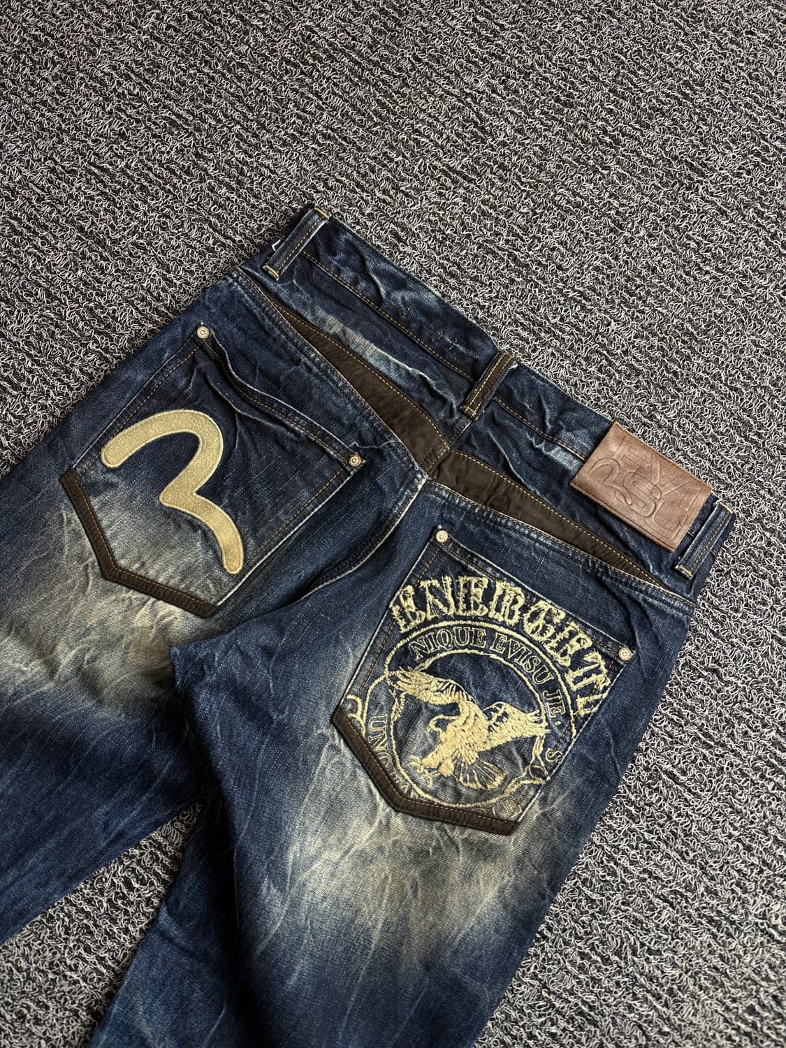 에비수 시그니처 와이드 데저트 워싱 데님 팬츠 2802 상품이미지5