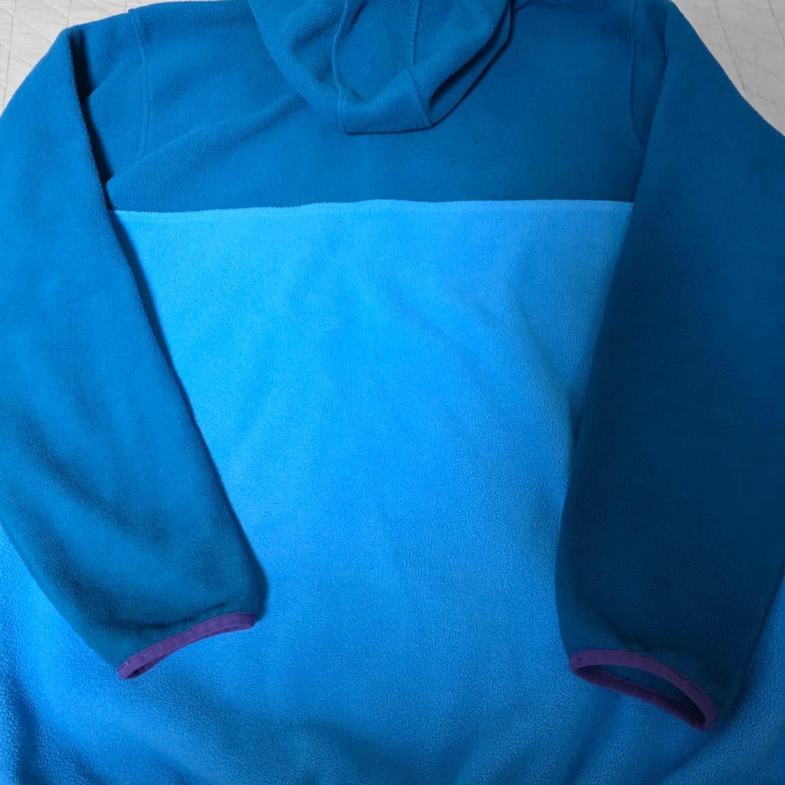 [XL] 빈티지 파타고니아 신칠라 플리스 후드 스냅 풀오버 스카이 블루 상품이미지4